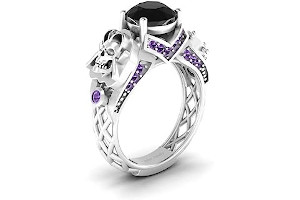 Anillo De Compromiso Calavera