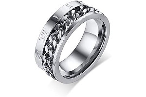 Anillos Para Hombre Con Cadena