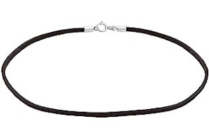 Gargantillas De Cuero Y Plata