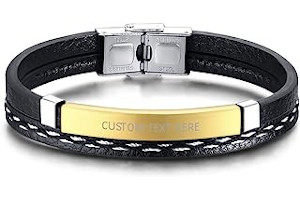 Pulsera Con Chapa Para Grabar 519scaH-7pL._AC_UL320_