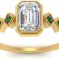 Anillo De Oro Con Esmeralda Y Diamantes