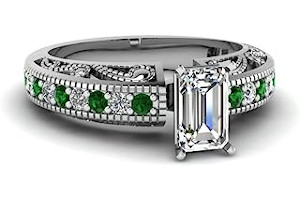Anillo De Plata Con Diamante