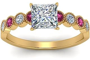 Anillo Compromiso Oro Rosa