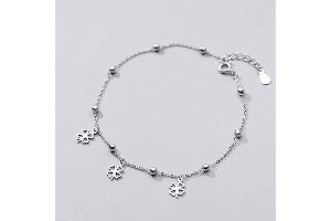 Tobilleras De Plata Personalizadas