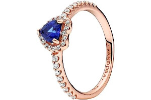 Pandora Anillo Corazon Azul
