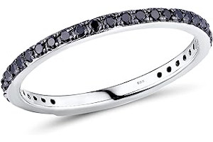 Anillo Compromiso Piedra Negra