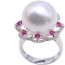 Anillo De Oro Con Perla Blanca