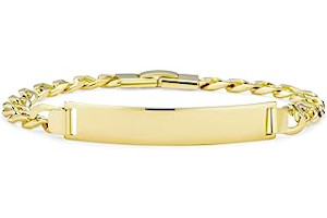 Pulseras De Oro Italiano Para Hombre 51eyb9725wL._AC_UL320_