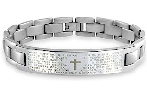Pulsera Padre Nuestro Acero 51gIw6laPrL._AC_UL320_