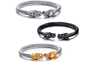 Pulsera De Hombre Plata Y Oro