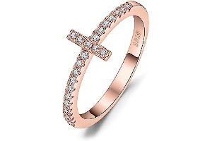 Anillo De Oro Cruz