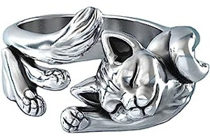 Anillo De Compromiso Gatito