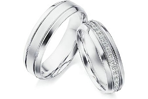 Anillos De Matrimonio De Oro Con Diamantes