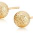 Pendientes Bola Oro Mujer