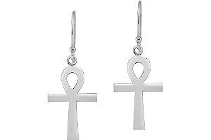 Aretes De Cruz Colgantes