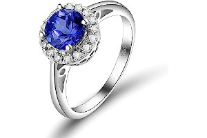 Anillo De Oro Blanco De 18 Kilates