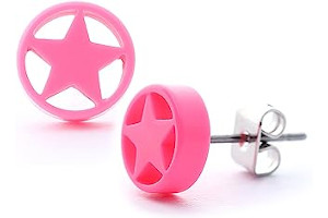 Pendientes De Color Rosa