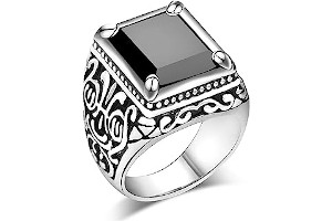 Anillo De Oro Hombre Con Piedra