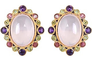 Pendientes Novia Cuarzo Rosa