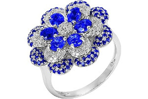 Anillo De Compromiso Oro Blanco 18K